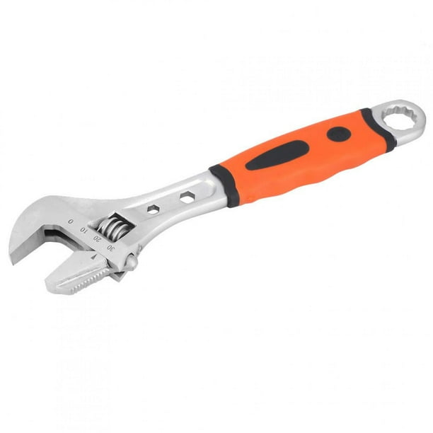 Hand Wrench Chrome Vanadium Alloy Steel Adjustable Wrench 10 inches Machine for Plumbing Car Non-Motor Vehicle 